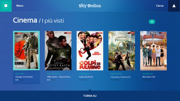 cinema, sport e serie tv tutte a portata di click